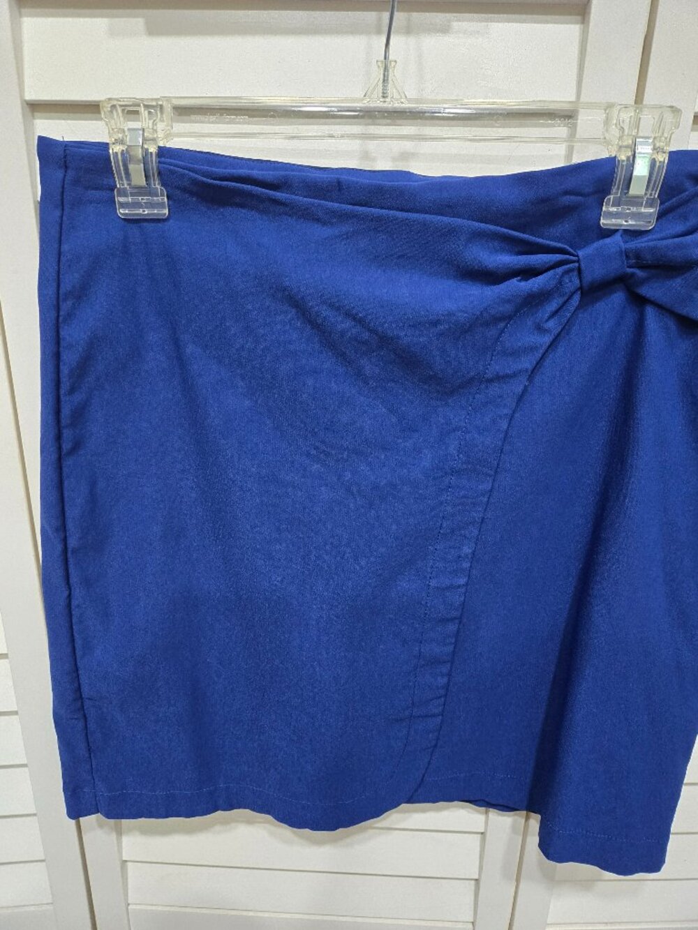 Royal Blue Skort, Tribal size 10, with a bow tie front